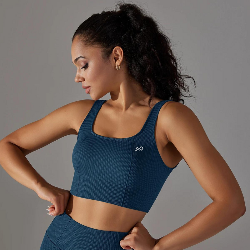 Blue Dynamic Shape 2.0 Sports Bra