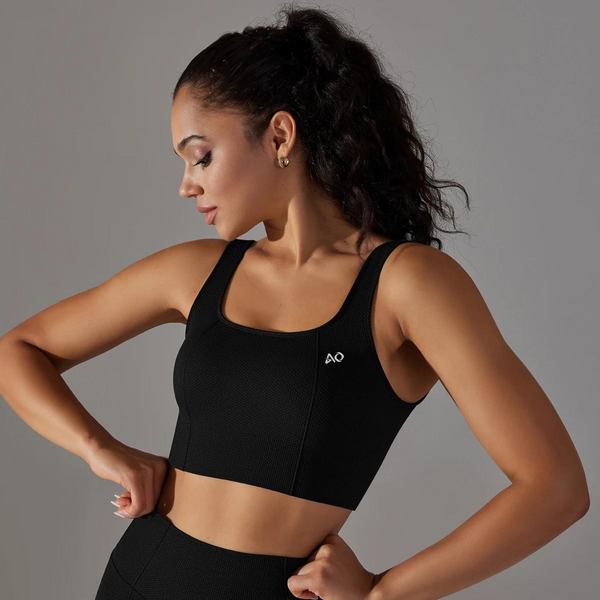 Black Dynamic Shape 2.0 Sports Bra