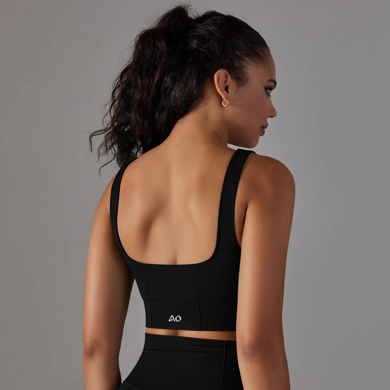 Black Dynamic Shape 2.0 Sports Bra