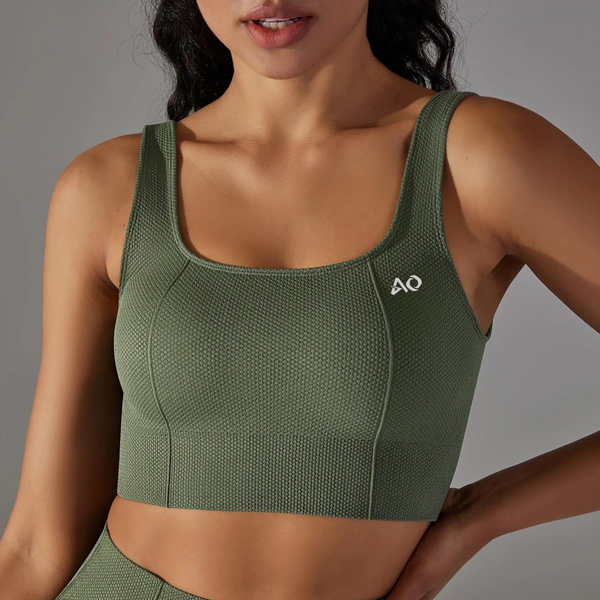 Army Green Dynamic Shape 2.0 Sports Bra