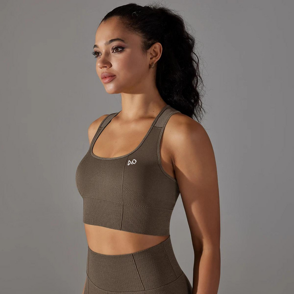 Brown Dynamic 2.0 Sports Bra