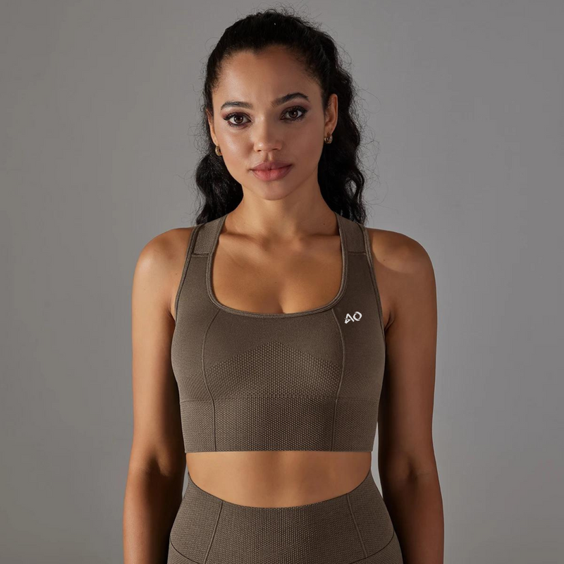 Brown Dynamic 2.0 Sports Bra