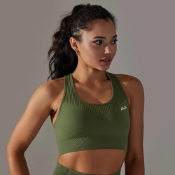 Army Green Dynamic Sports Bra