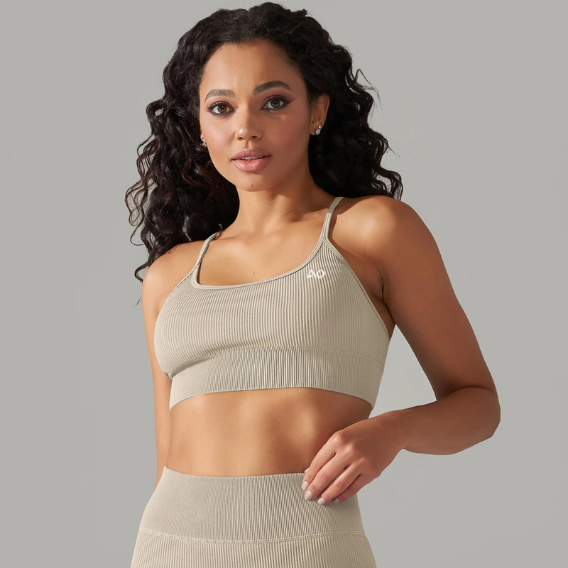 Khaki Motion Sports Bra