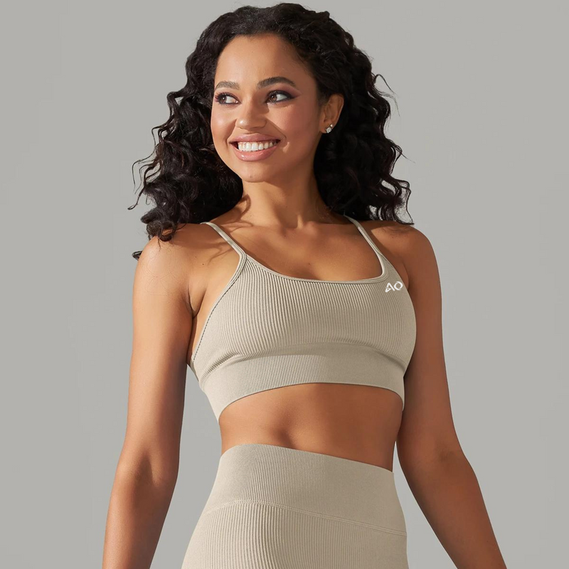 Khaki Motion Sports Bra