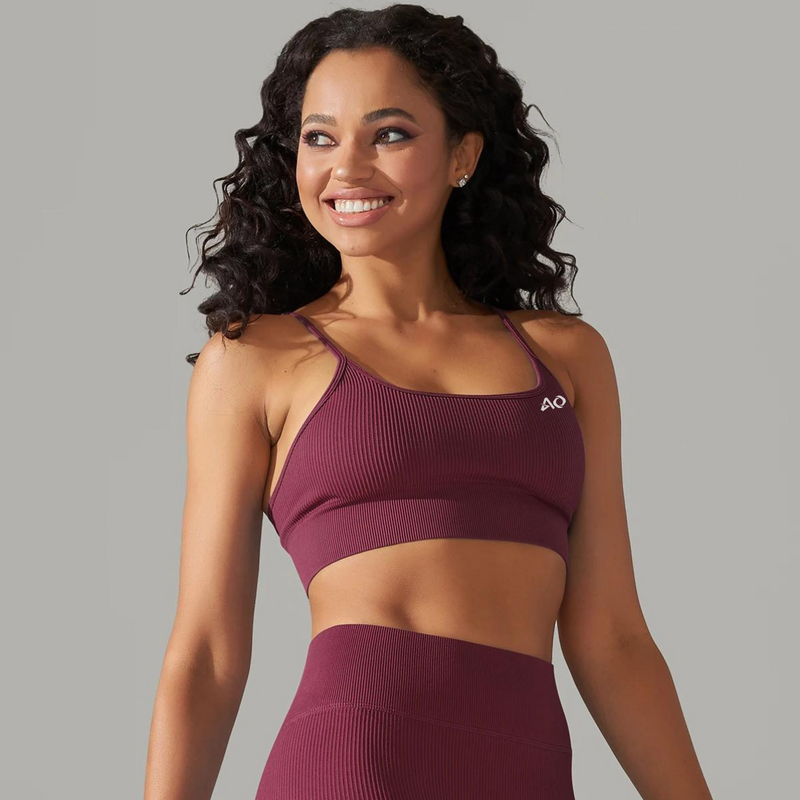 Wine Motion Sports Bra