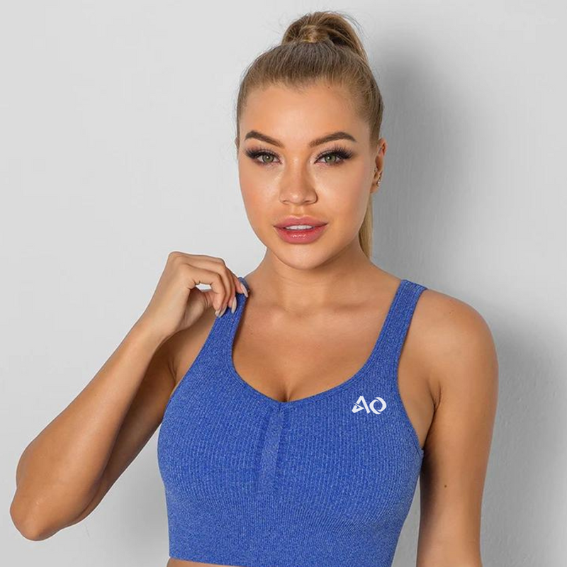 Ice Ribbed Sports Bra