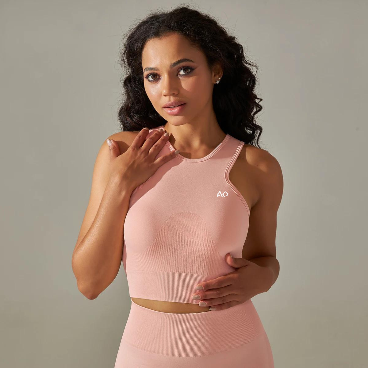 Light Pink Comfort Sports Bra