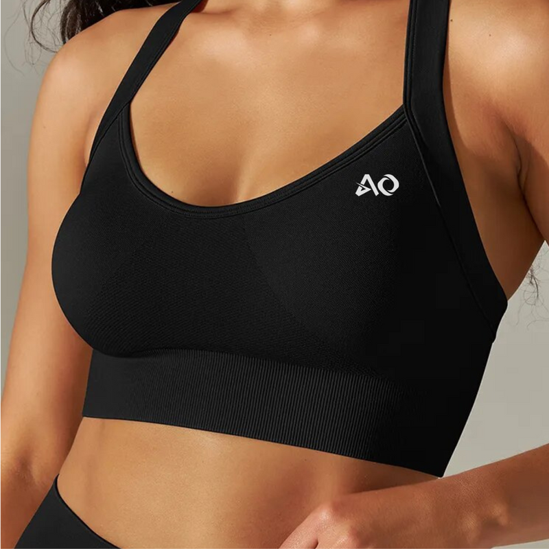 Black Energy Sports Bra