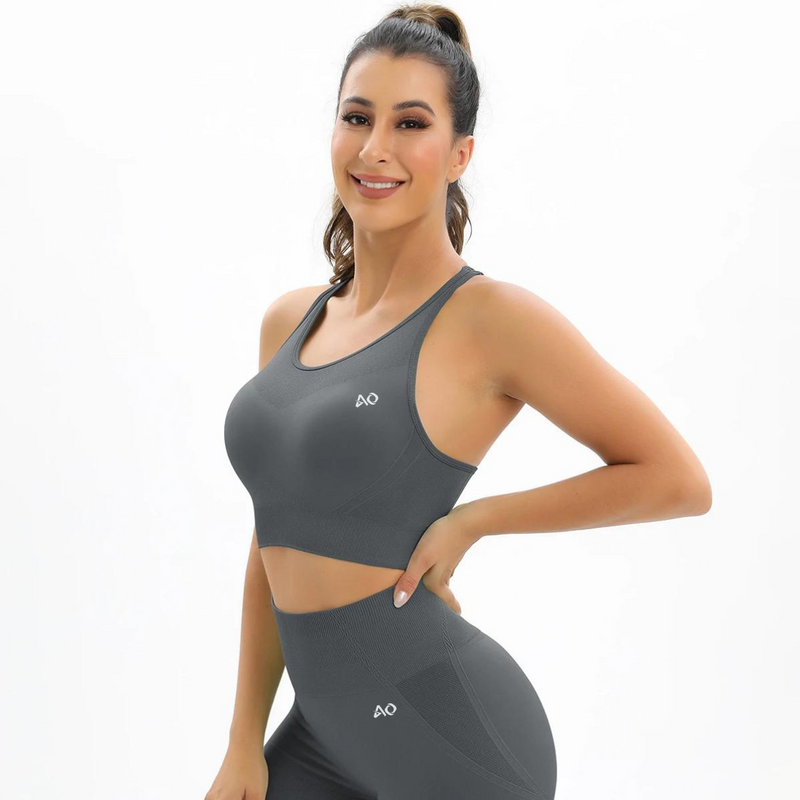 Deep Grey Venture Sports Bra