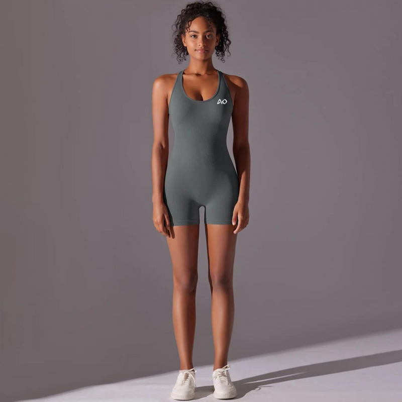 Grey ThriveFit Bodysuit