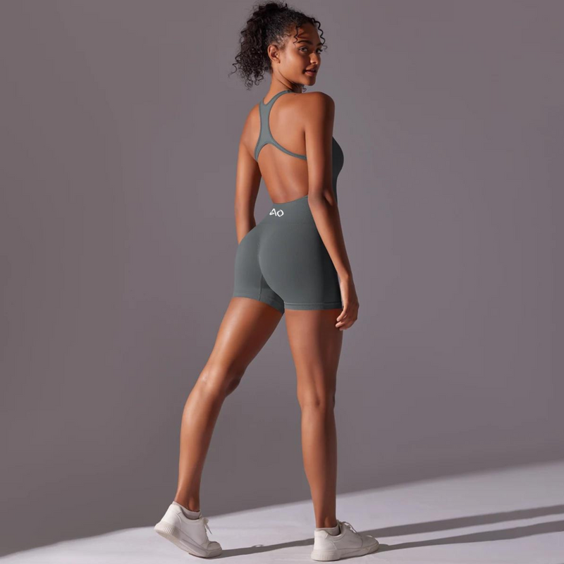 Grey ThriveFit Bodysuit