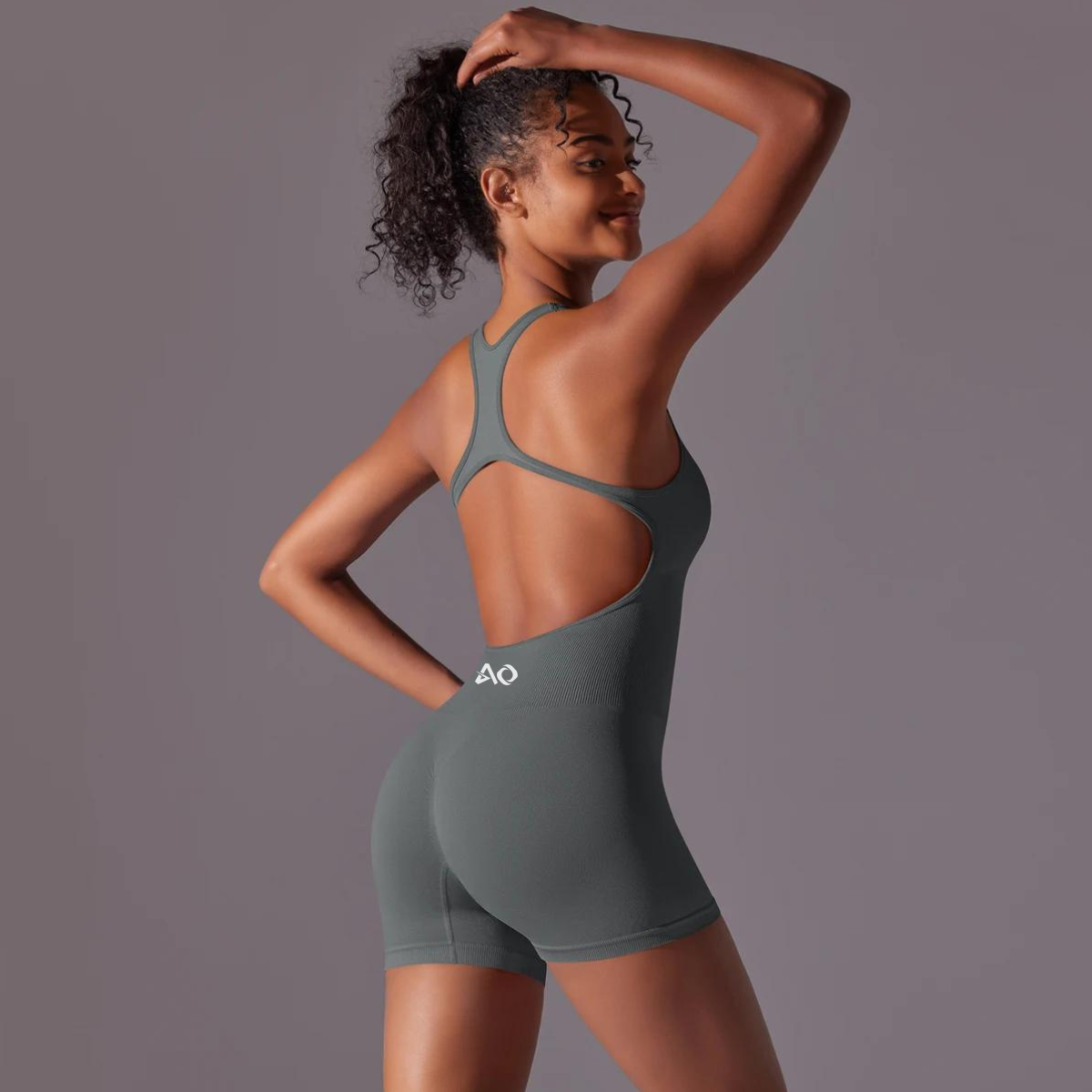 Grey ThriveFit Bodysuit ActiveOne