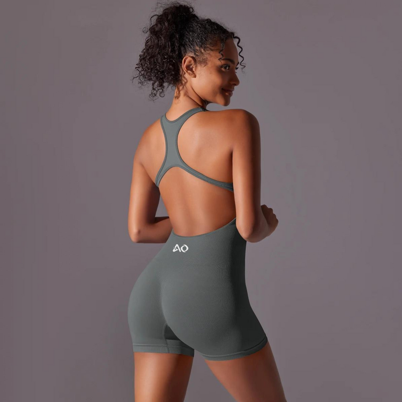 Grey ThriveFit Bodysuit