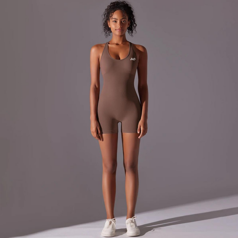 Brown ThriveFit Bodysuit