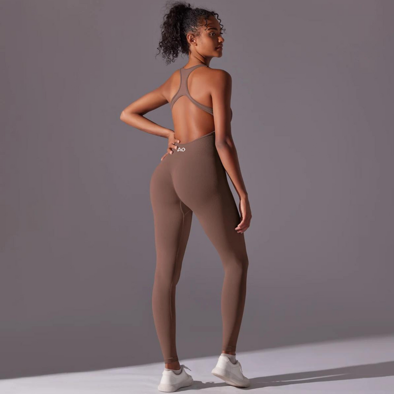 Brown Thrivefit Bodysuit 1.0