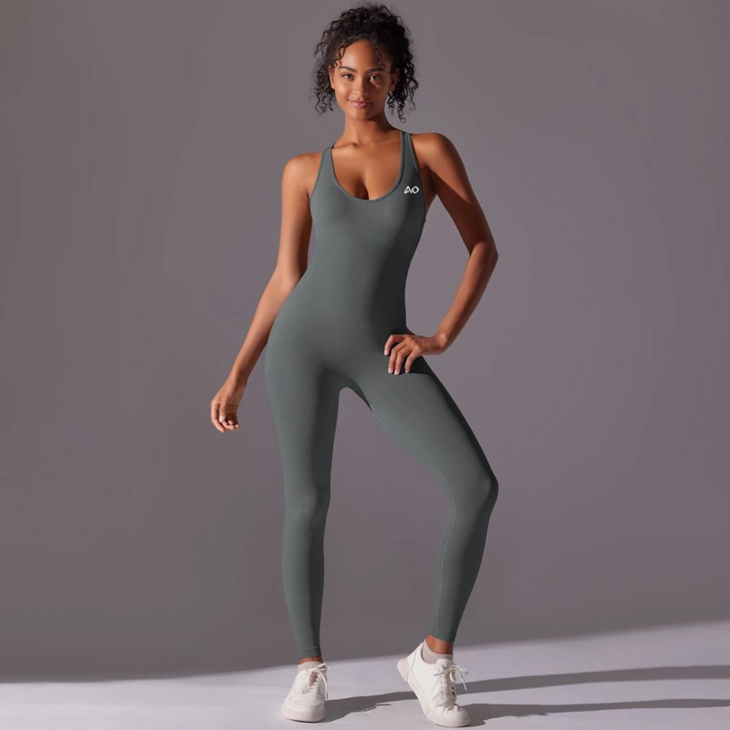 Grey Thrivefit Bodysuit 1.0