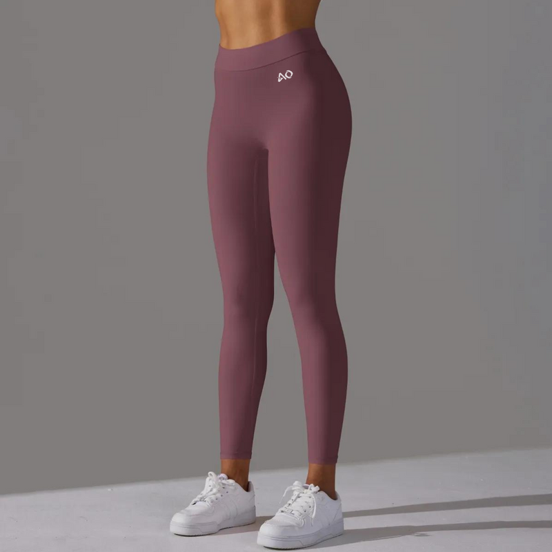 Burgundy Shape Leggings