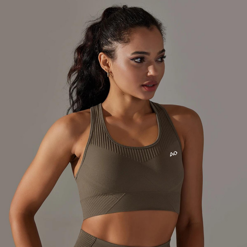 Brown Dynamic Sports Bra