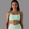 Mint Green Cross Sports Bra