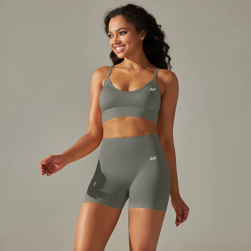 Deep Grey Seamless Sports Set