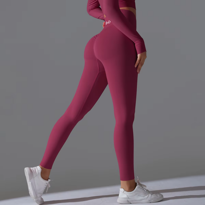 Burgundy ActiveLift Leggings