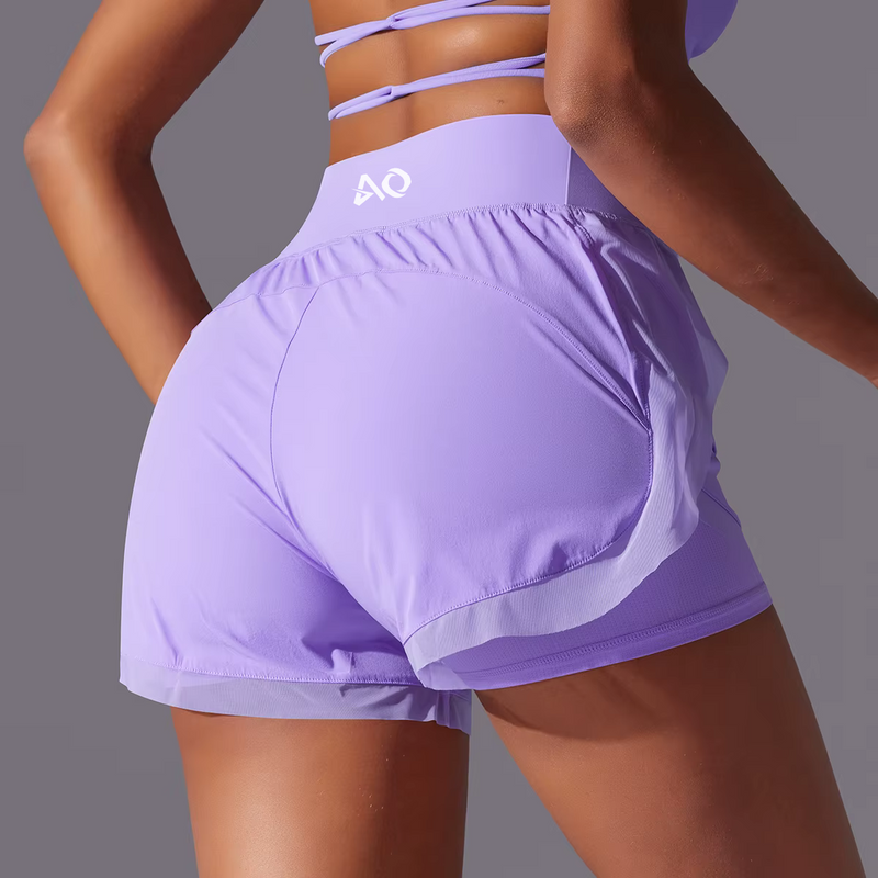 Purple Flex Shorts