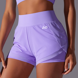 Purple Flex Shorts