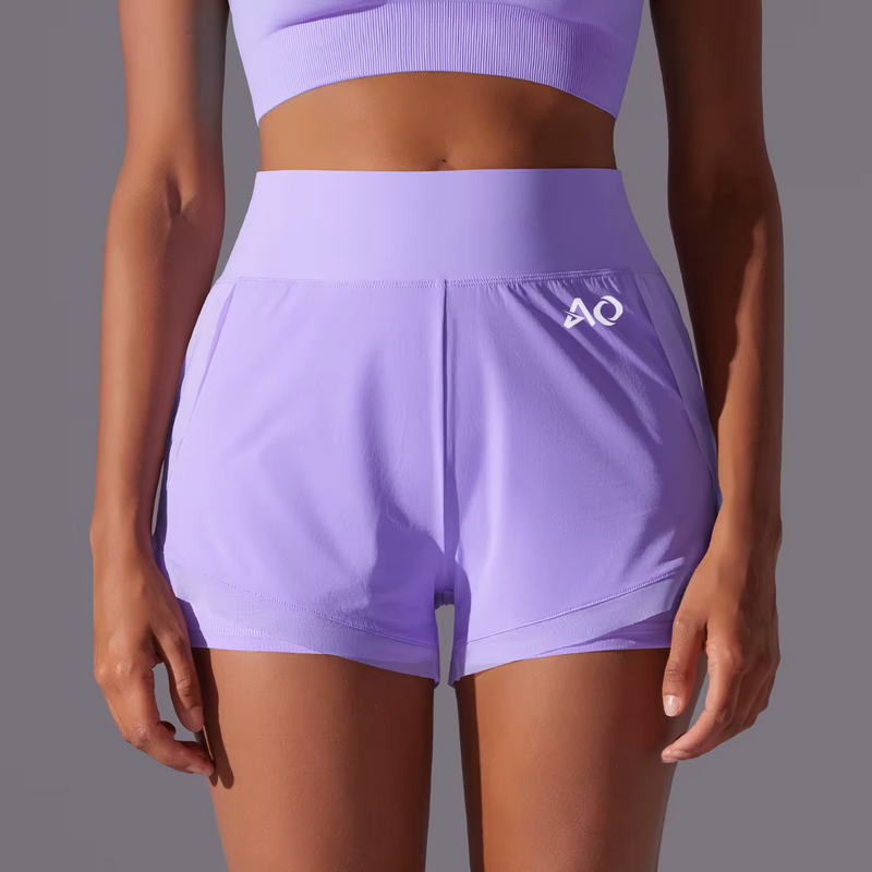 Purple Flex Shorts