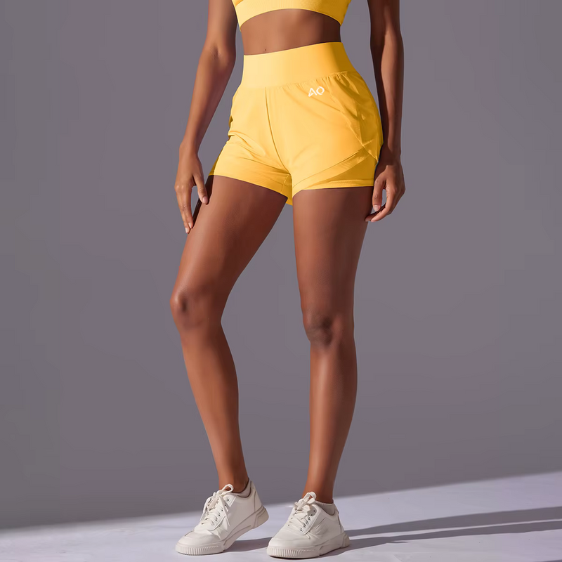 Yellow Flex Shorts