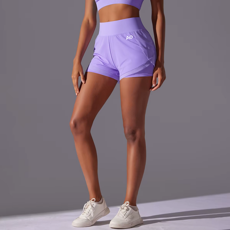 Purple Flex Shorts