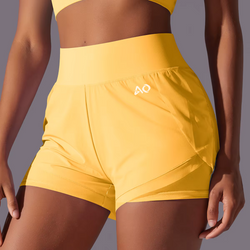 Yellow Flex Shorts