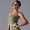 Greenish Power Strapless Bra