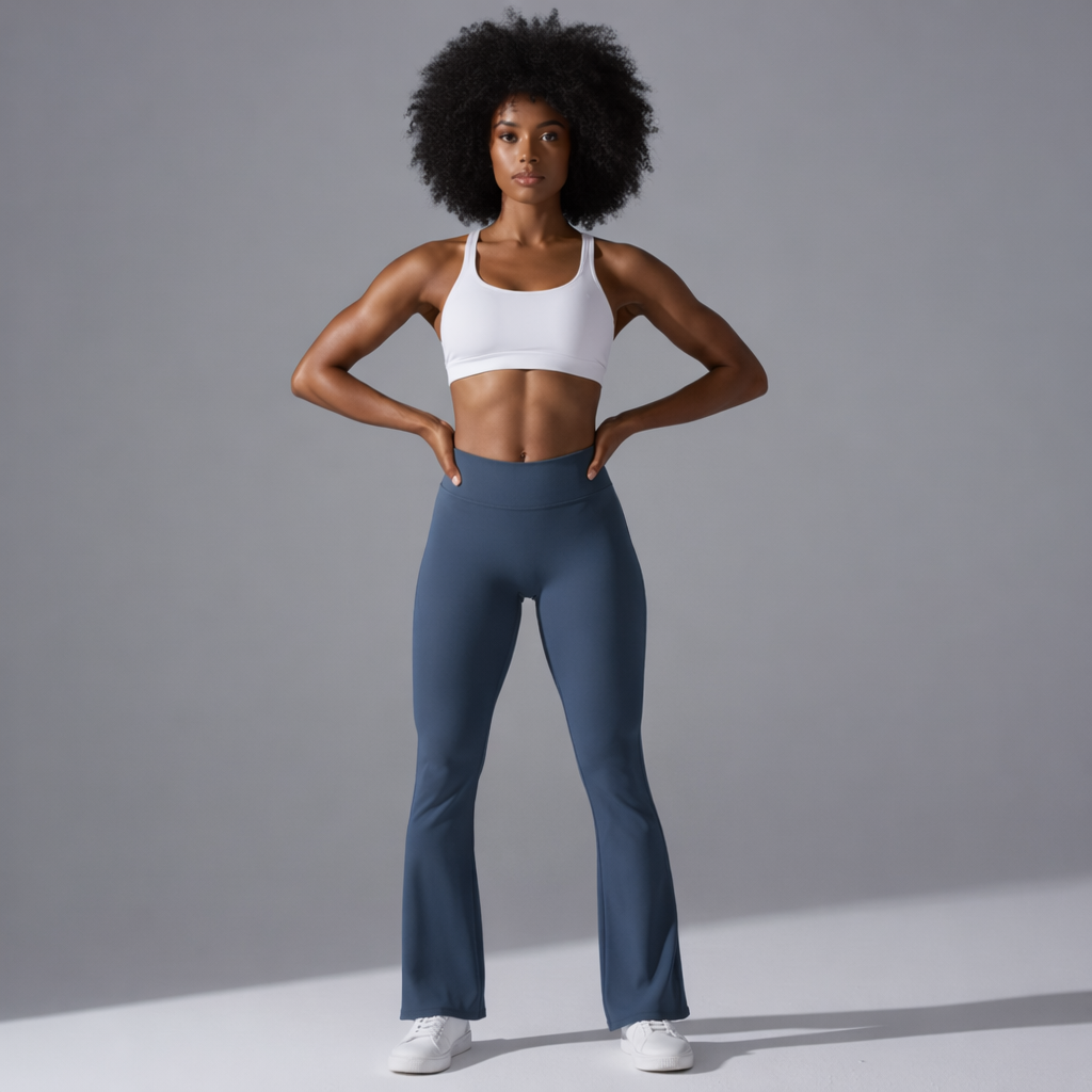 Navy Flare Leggings
