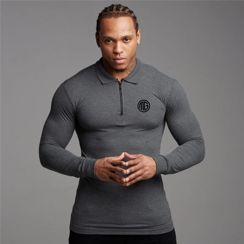 Grey MG Long Sleeve T-Shirt