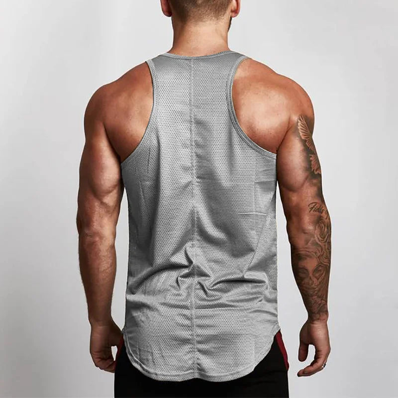 Grey MuscleGuys Tank Top