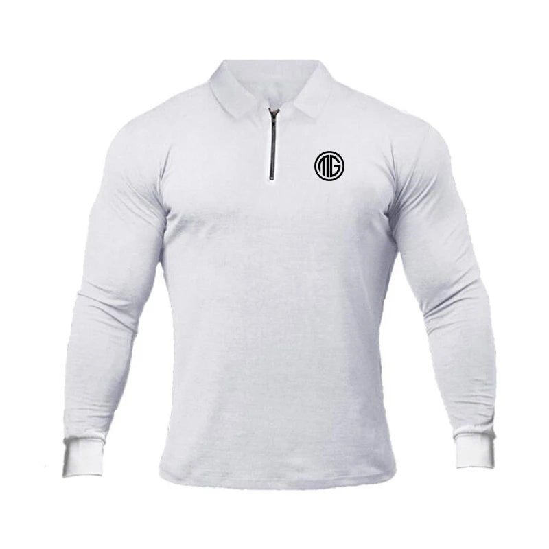 White MG Long Sleeve T-Shirt