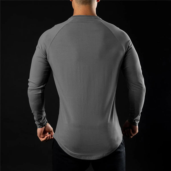 Grey Hyperflex Sport Long Sleeve T-Shirt