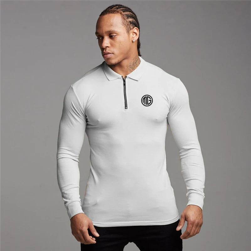 White MG Long Sleeve T-Shirt