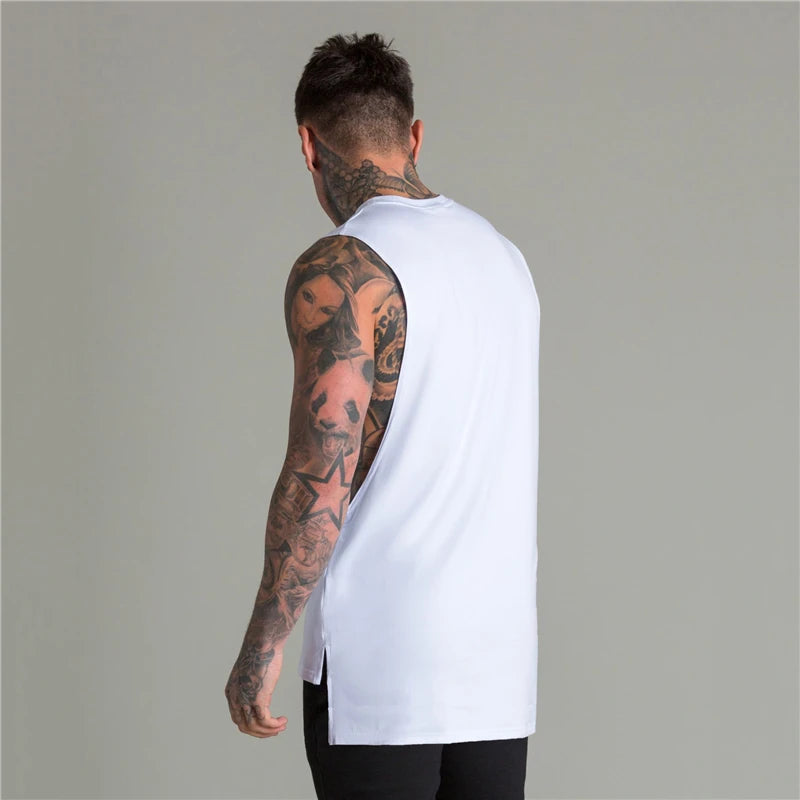 White Just Gym Tank Top