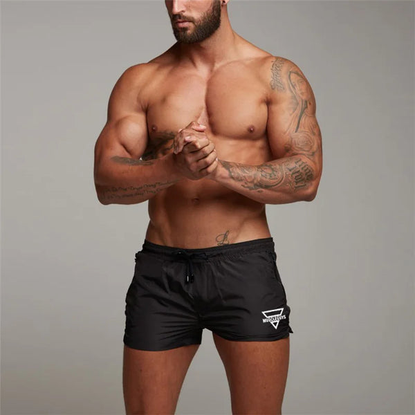 Black MuscleGuys Shorts