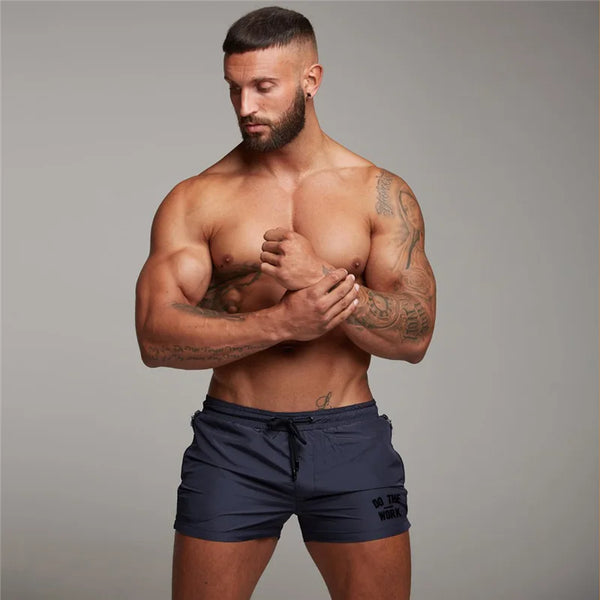 Blue Endurance Compression Shorts