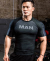 Onyx Deep Grey Compression Baselayer T-Shirt