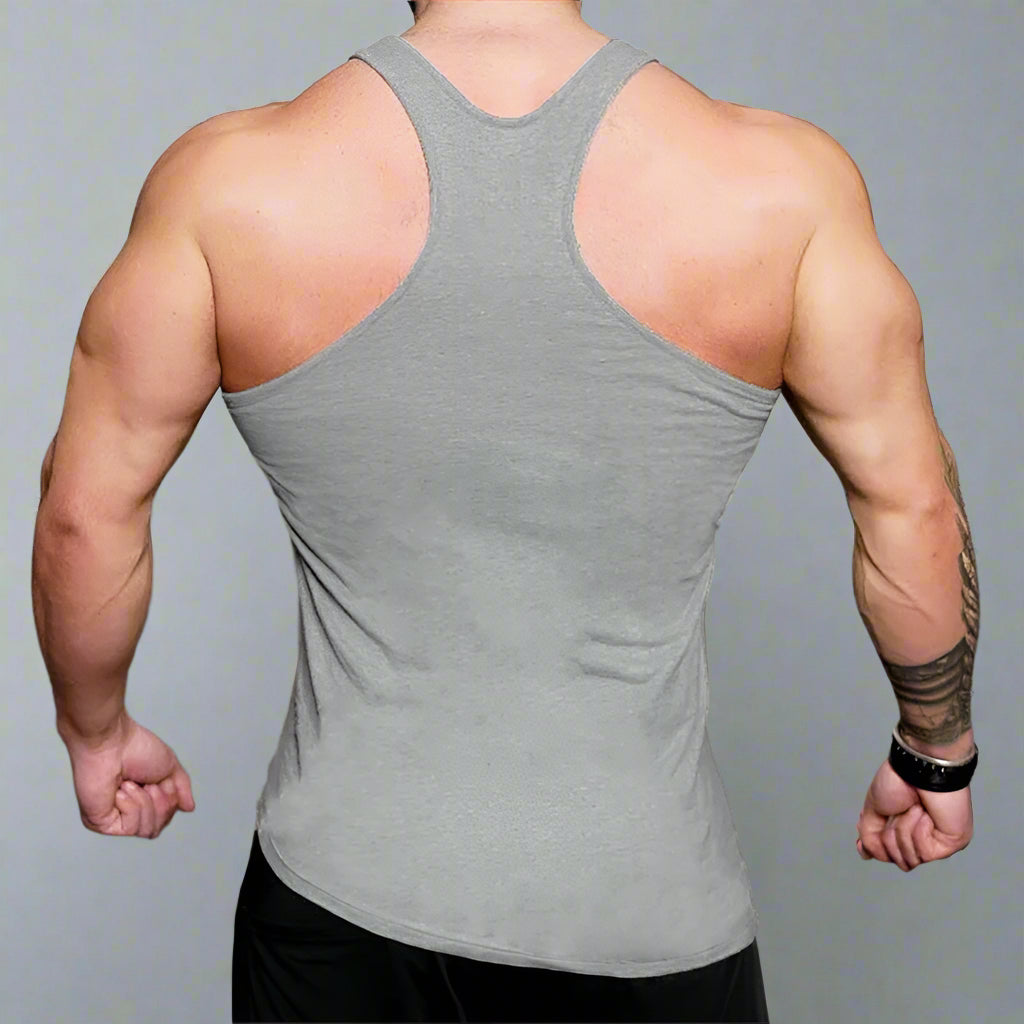 Grey Power Fit Tank Top