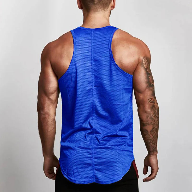 Blue Compression Tank Top