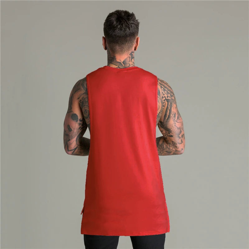 Red Just Gym Tank Top
