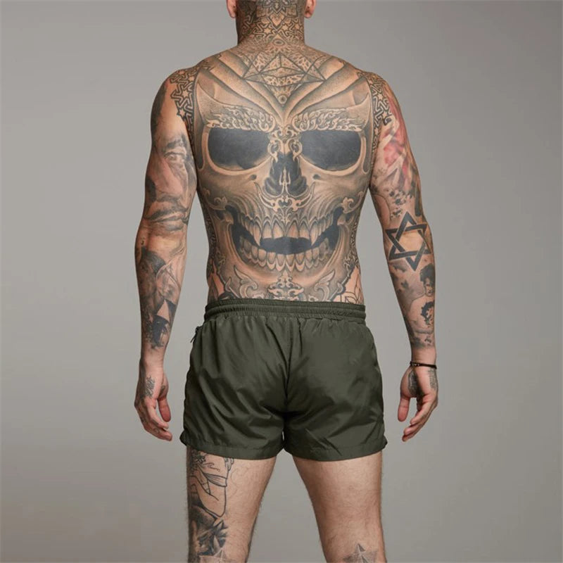 Green Track Shorts