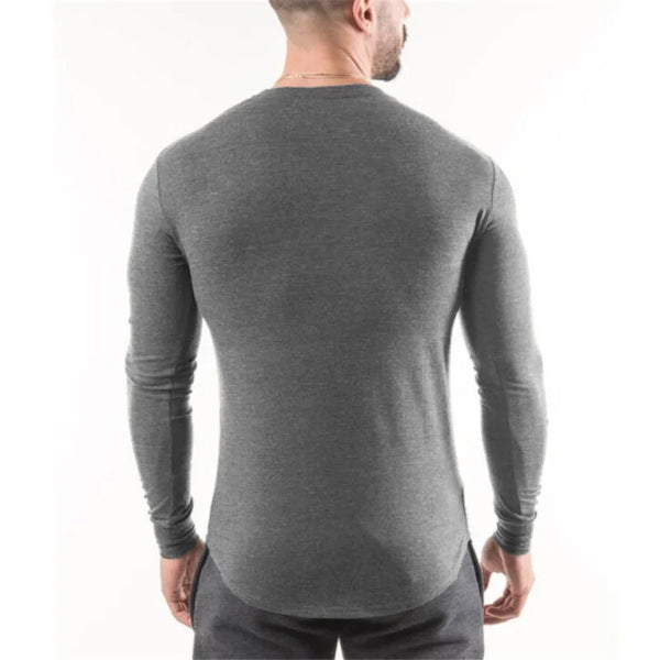 Grey Machine Long Sleeve T-Shirt