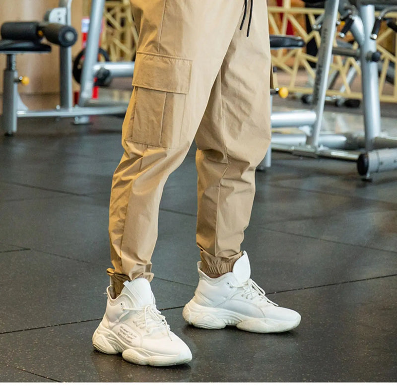 Beige Casual Joggers