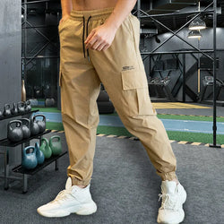 Beige Casual Joggers